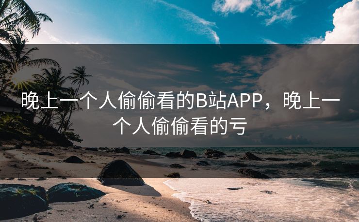 晚上一个人偷偷看的B站APP,晚上一个人偷偷看的亏 晚上一个人偷偷看的B站APP,晚上一个人偷偷看的亏